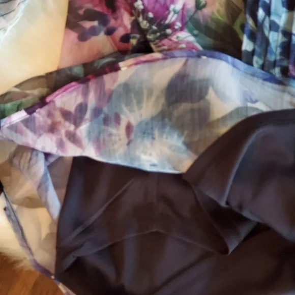 Christopher & Banks Watercolor Print Blouse - Picture 3 of 7